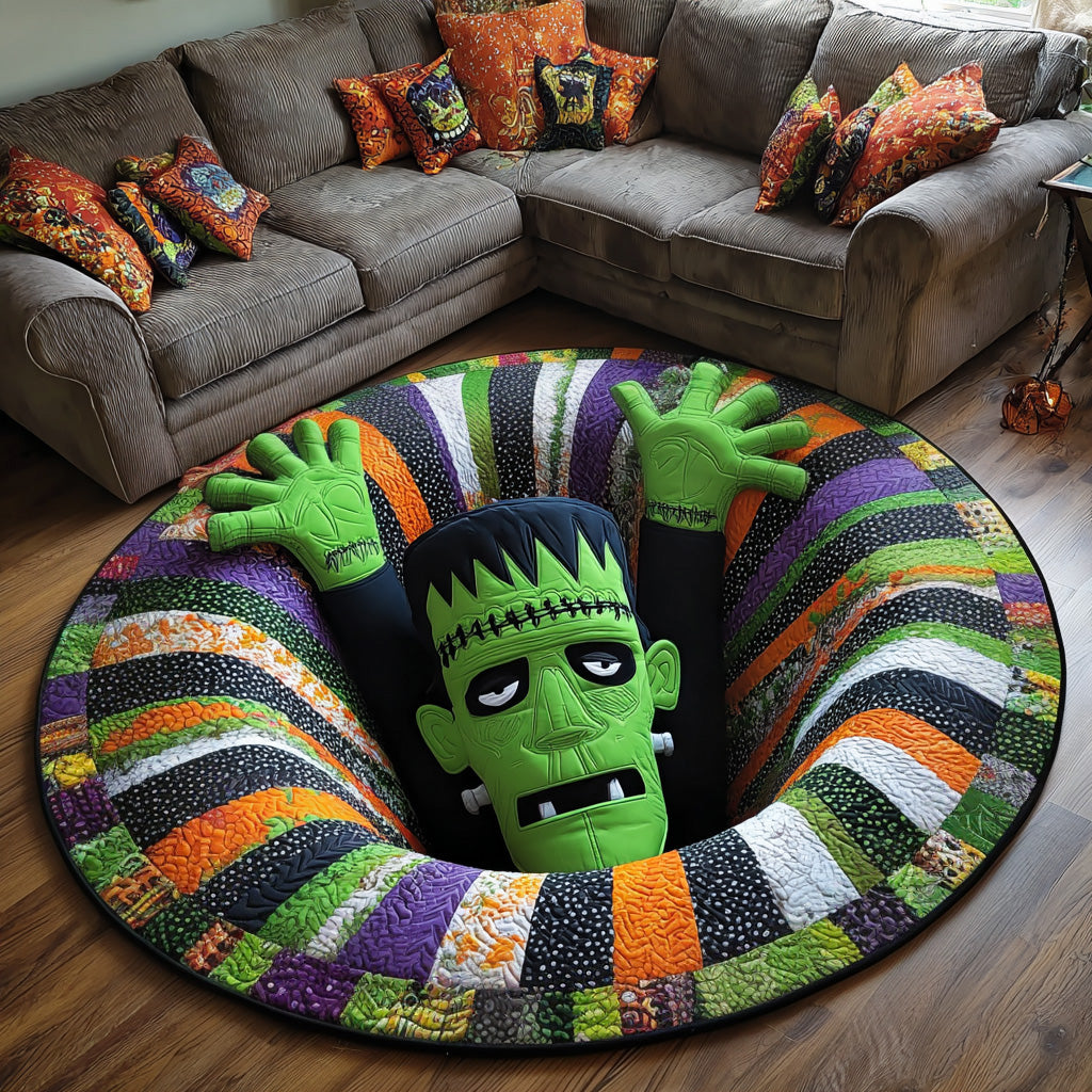 Halloween Quilted Round Mat