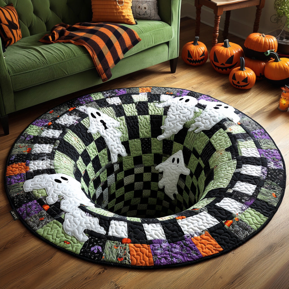Halloween Quilted Round Mat