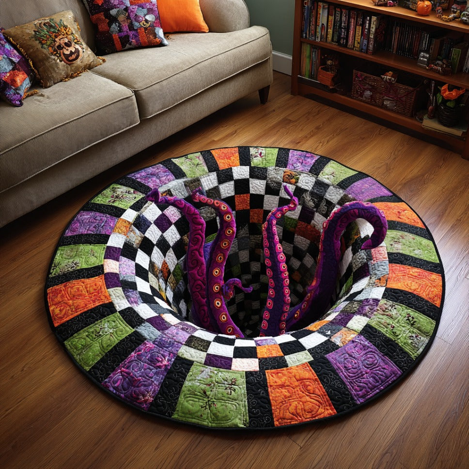Halloween Quilted Round Mat