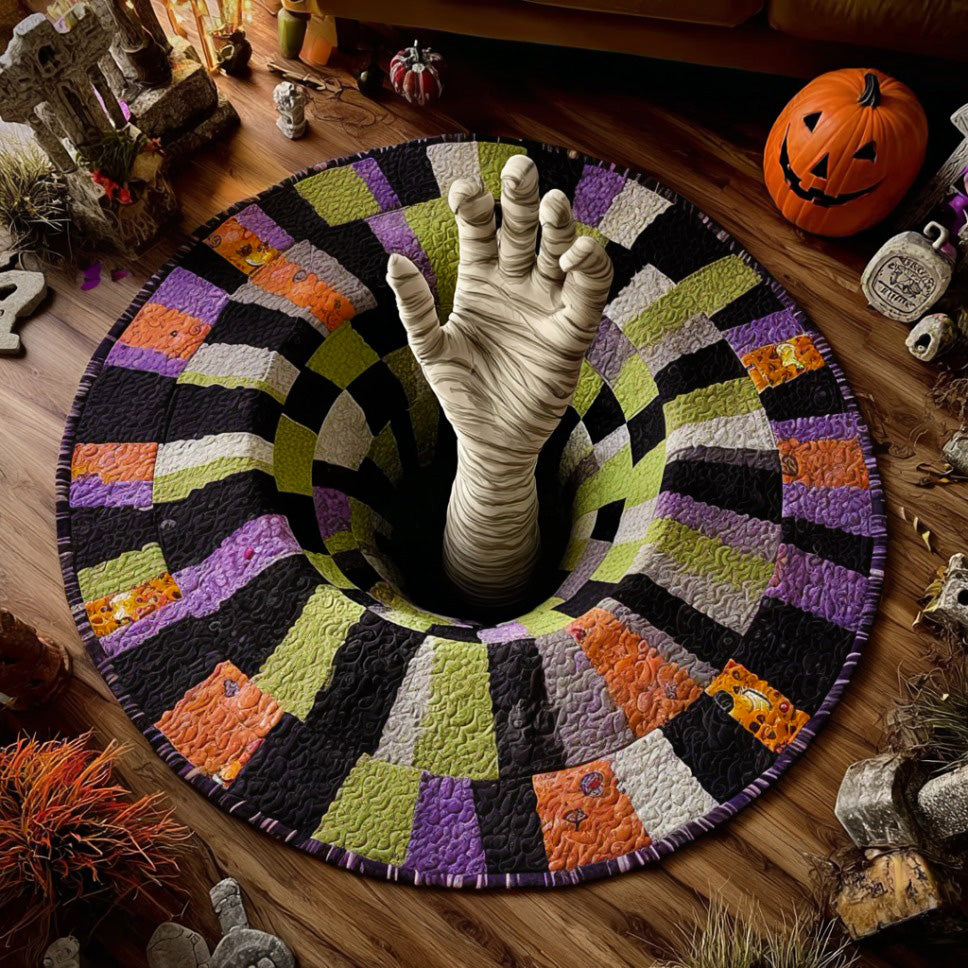 Halloween Quilted Round Mat