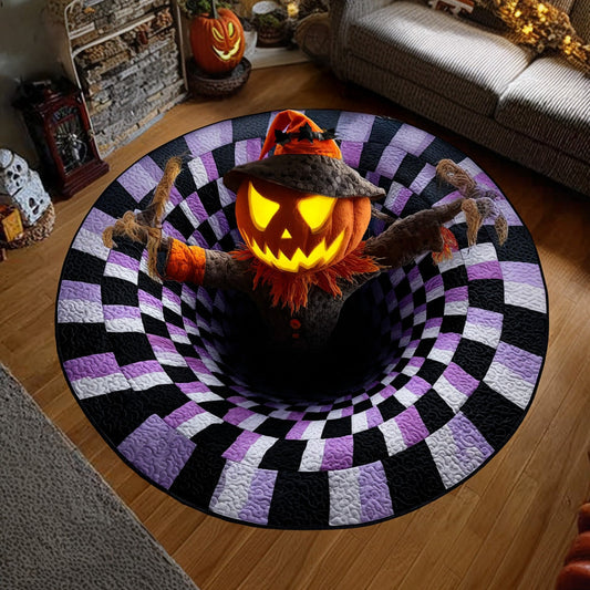 Halloween Quilted Round Mat
