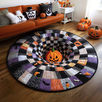 Halloween Quilted Round Mat