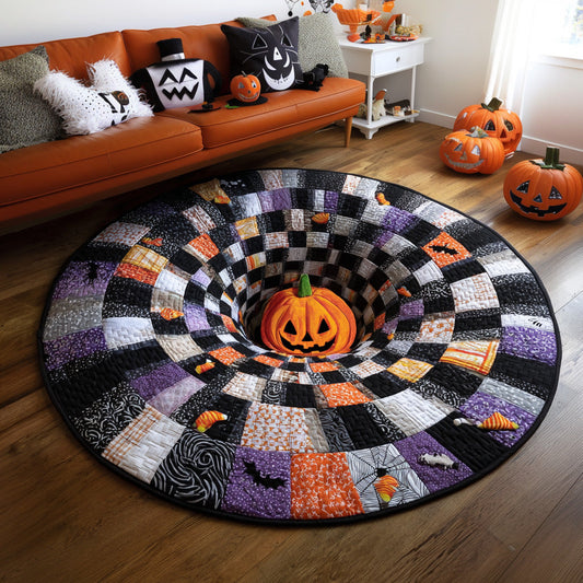 Halloween Quilted Round Mat