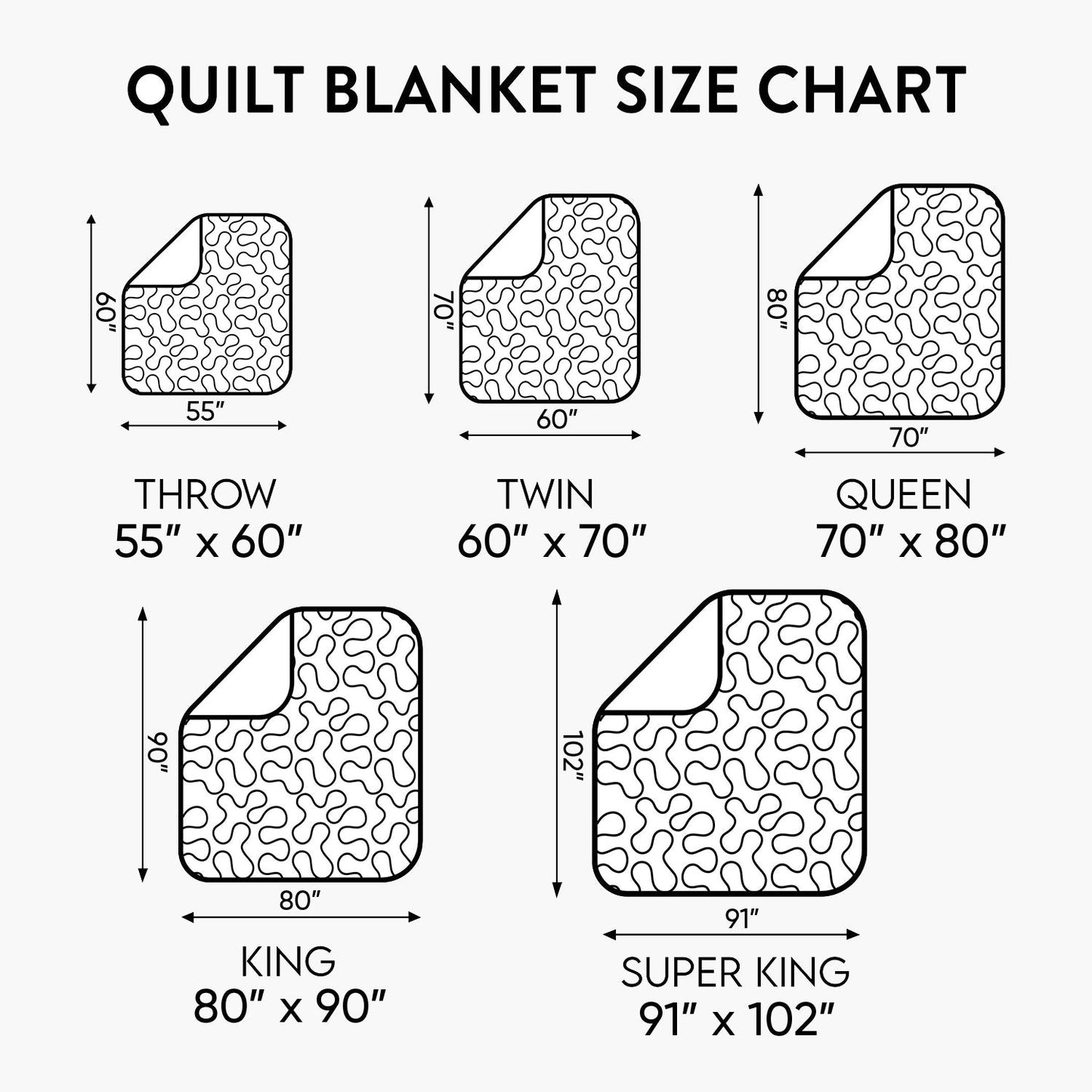 Halloween Pumpkin Lineup Quilted Blanket