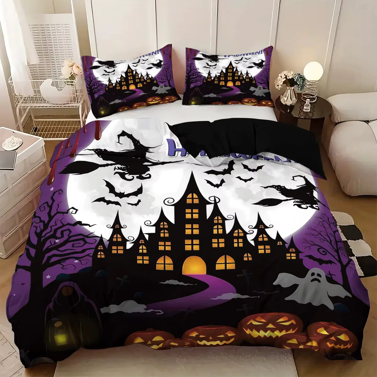 Halloween horror castle Bedding