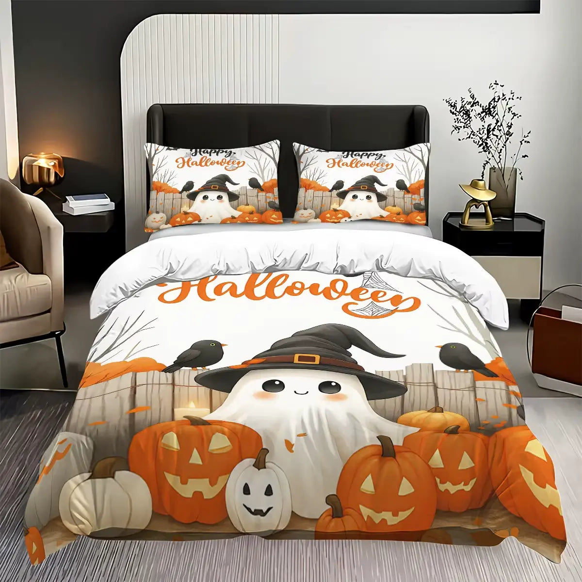 Halloween Cartoon Bedding