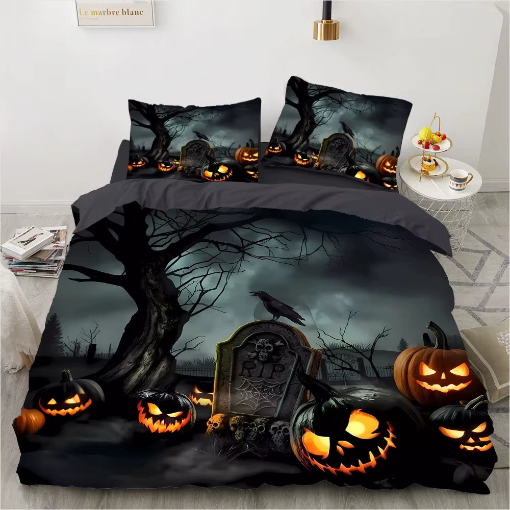Horro Halloween Castle Bedding