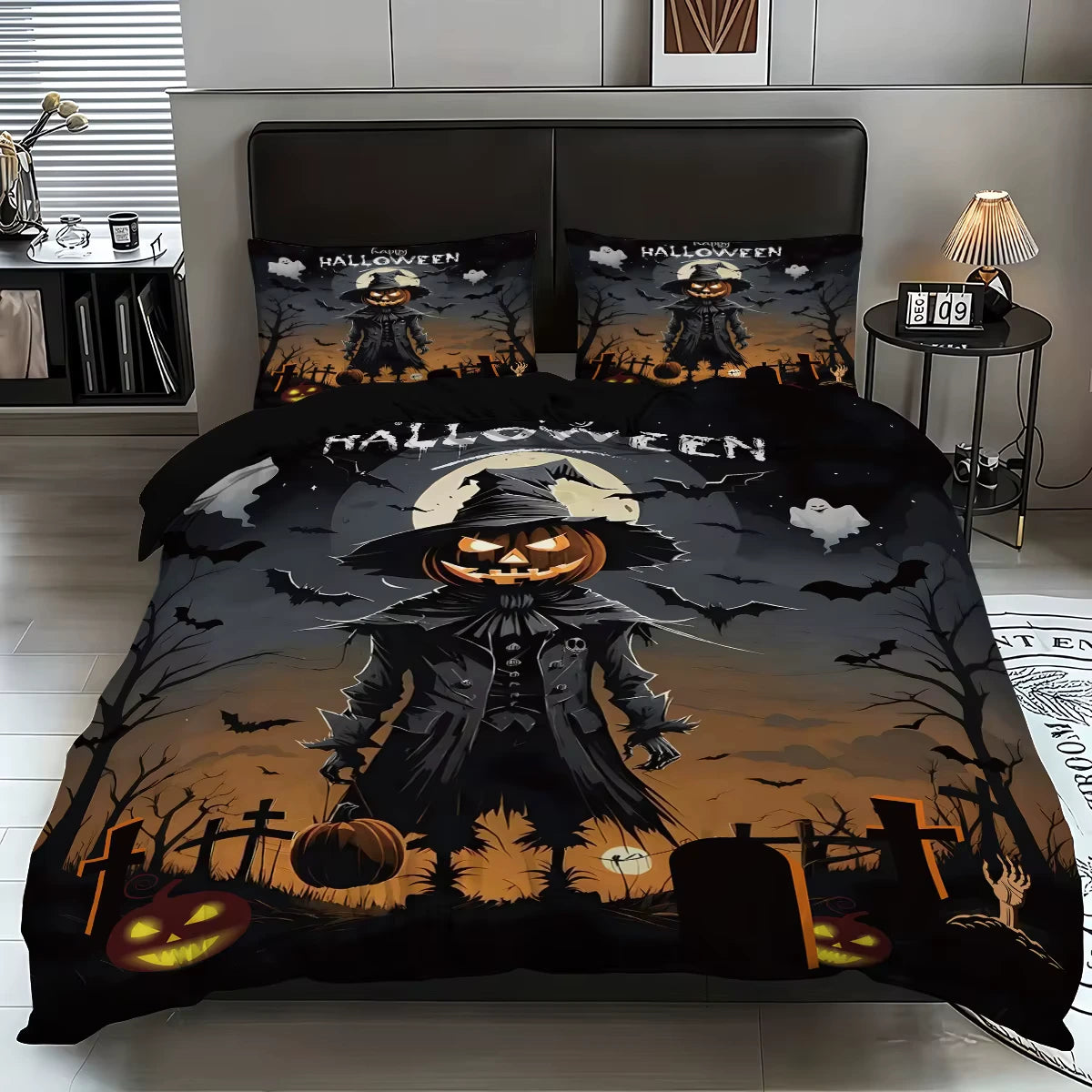 Halloween Pumpkin Printed Bedding