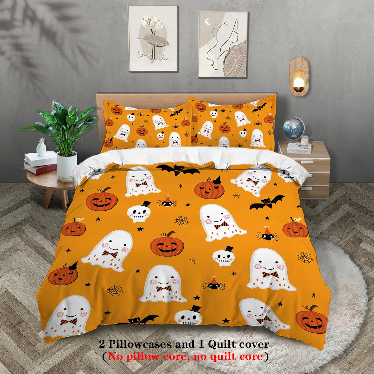 3-piece Halloween Bed Covers