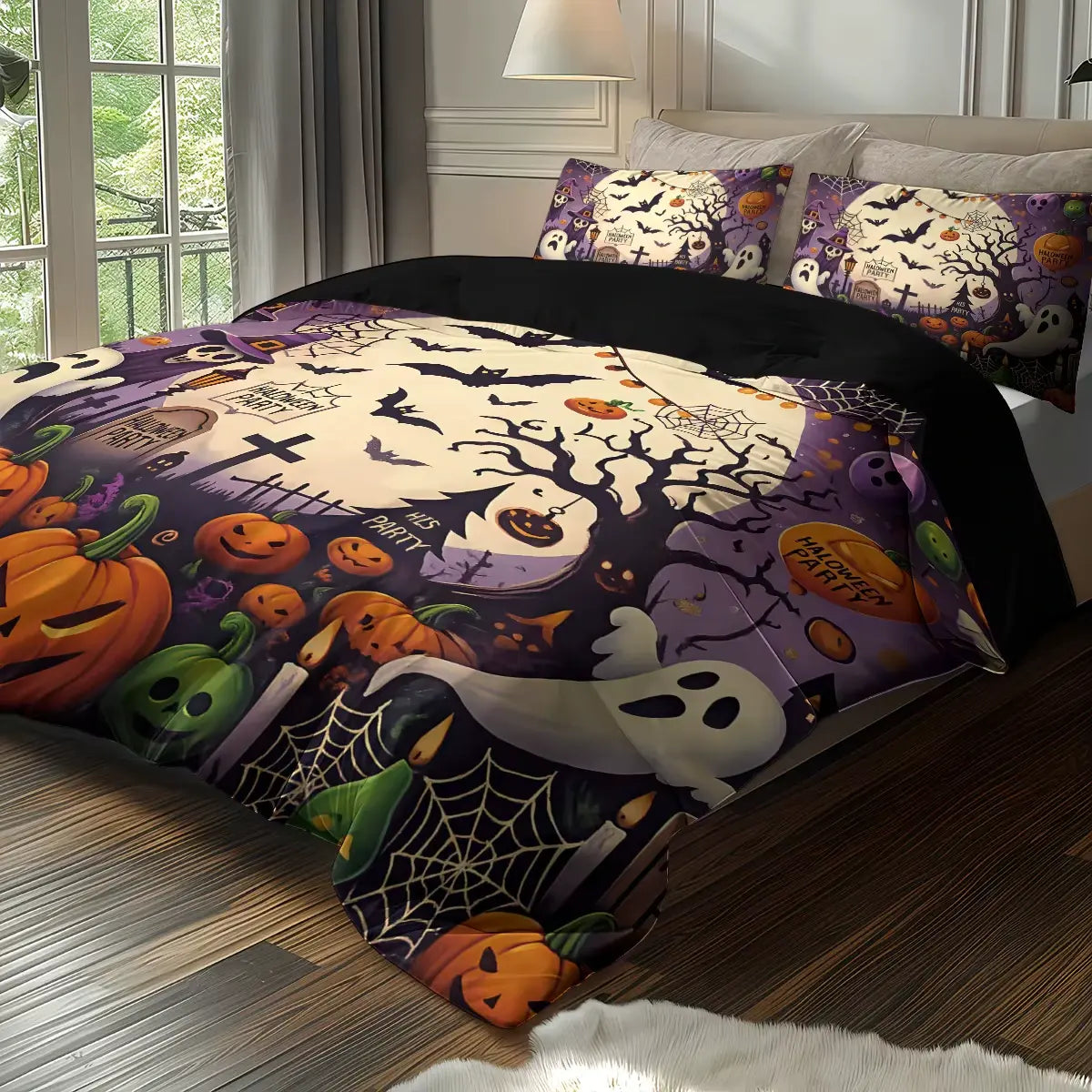 Halloween themed patterned Bedding