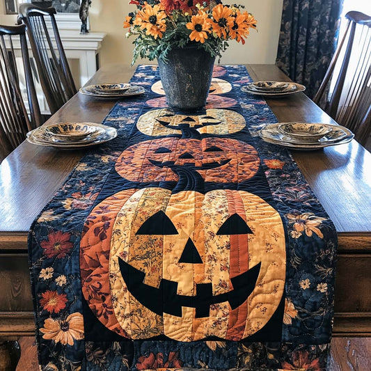 Spooky Charm Quilted Table Runner