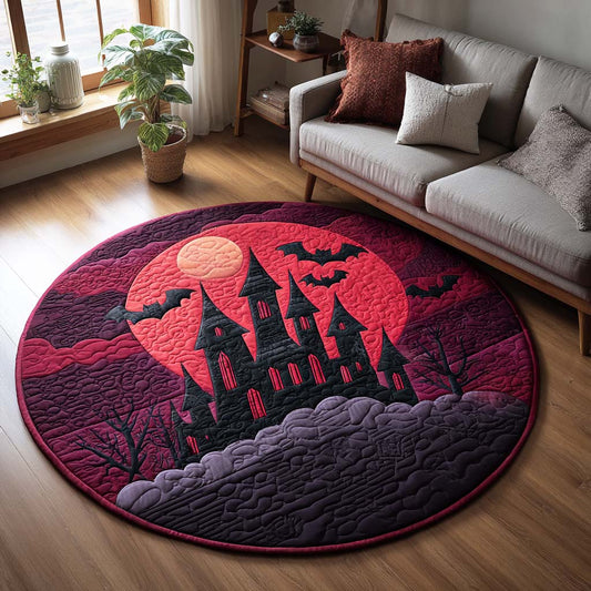 Spooky Glow Quilted Round Mat