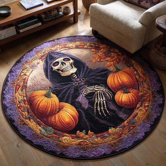 Spooky Night Quilted Round Mat