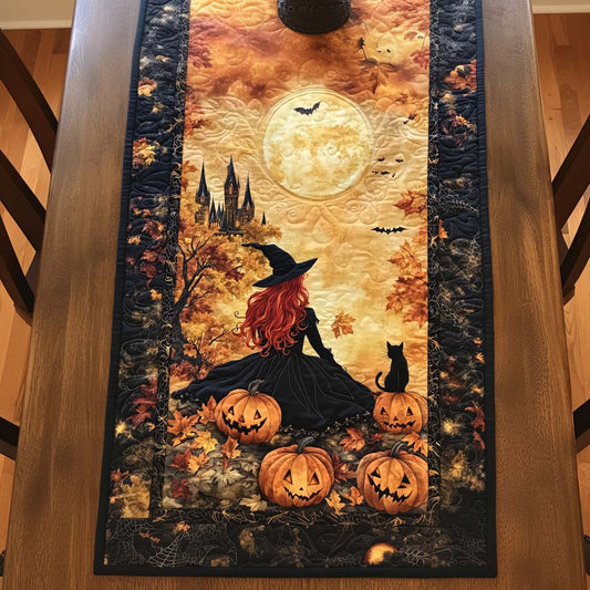 Spooky Night Quilted Table Runner