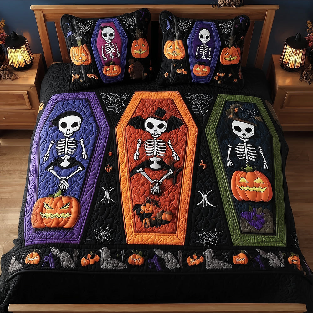 Spooky Slumber Quilted Bedding Set