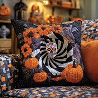 Spooky Swirl Quilted Pillow Case