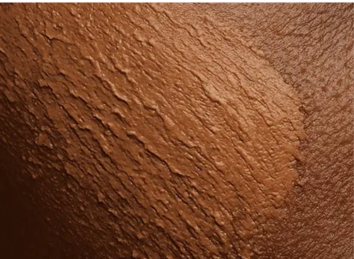 heavy makeup texture