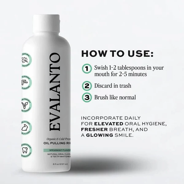 100% Organic Spearmint Oil Pulling Rinse