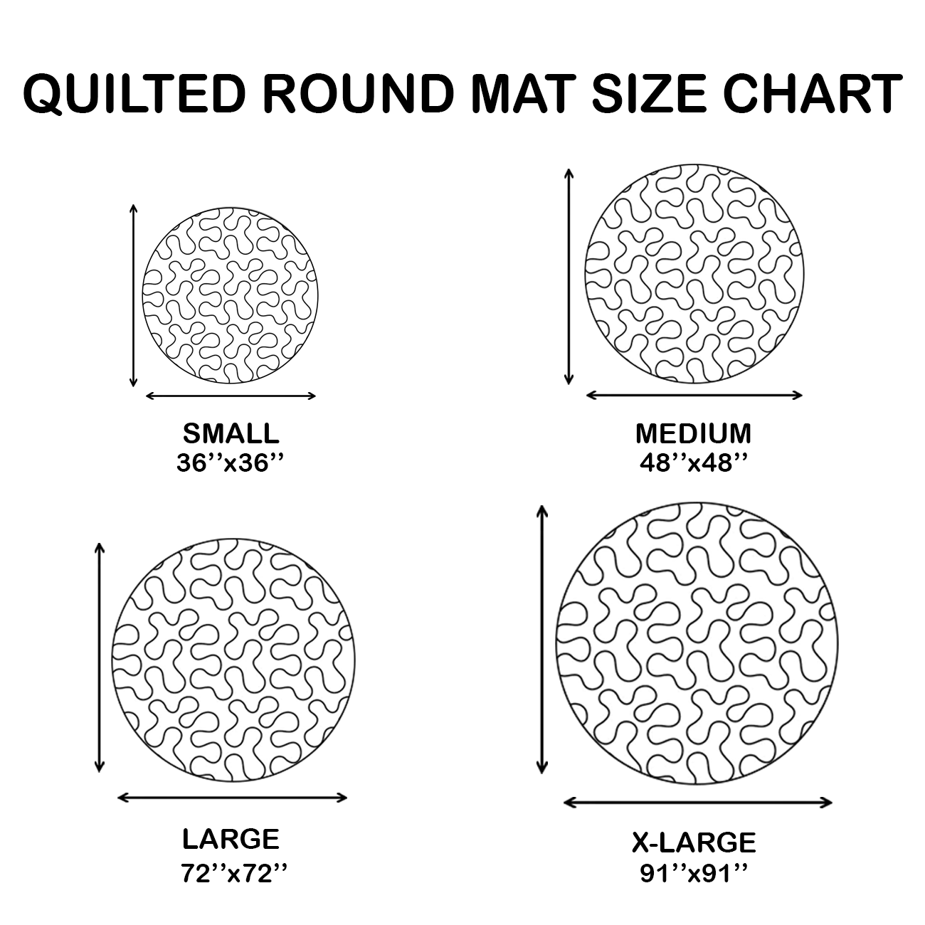 Abandoned Halloween Castle Quilted Round Mat