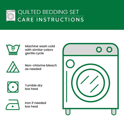 Haunted Cat 3-Piece Quilted Bedding Set