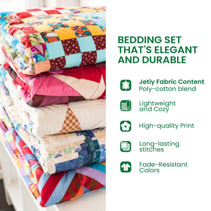 Spooky Bats 3-Piece Quilted Bedding Set