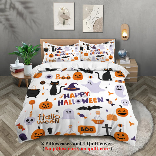 3-piece Halloween Bed Covers