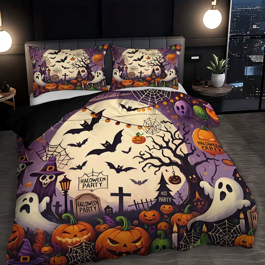 Halloween themed patterned Bedding