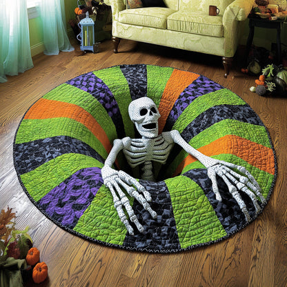 Halloween Quilted Round Mat