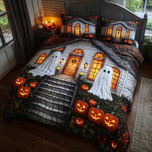 Spooky Nightfall 3-Piece Quilted Bedding Set