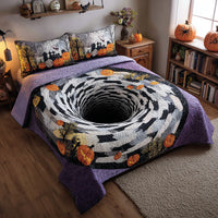 Spooky Swirl 3-Piece Quilted Bedding Set