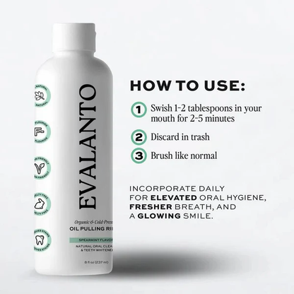 100% Organic Spearmint Oil Pulling Rinse